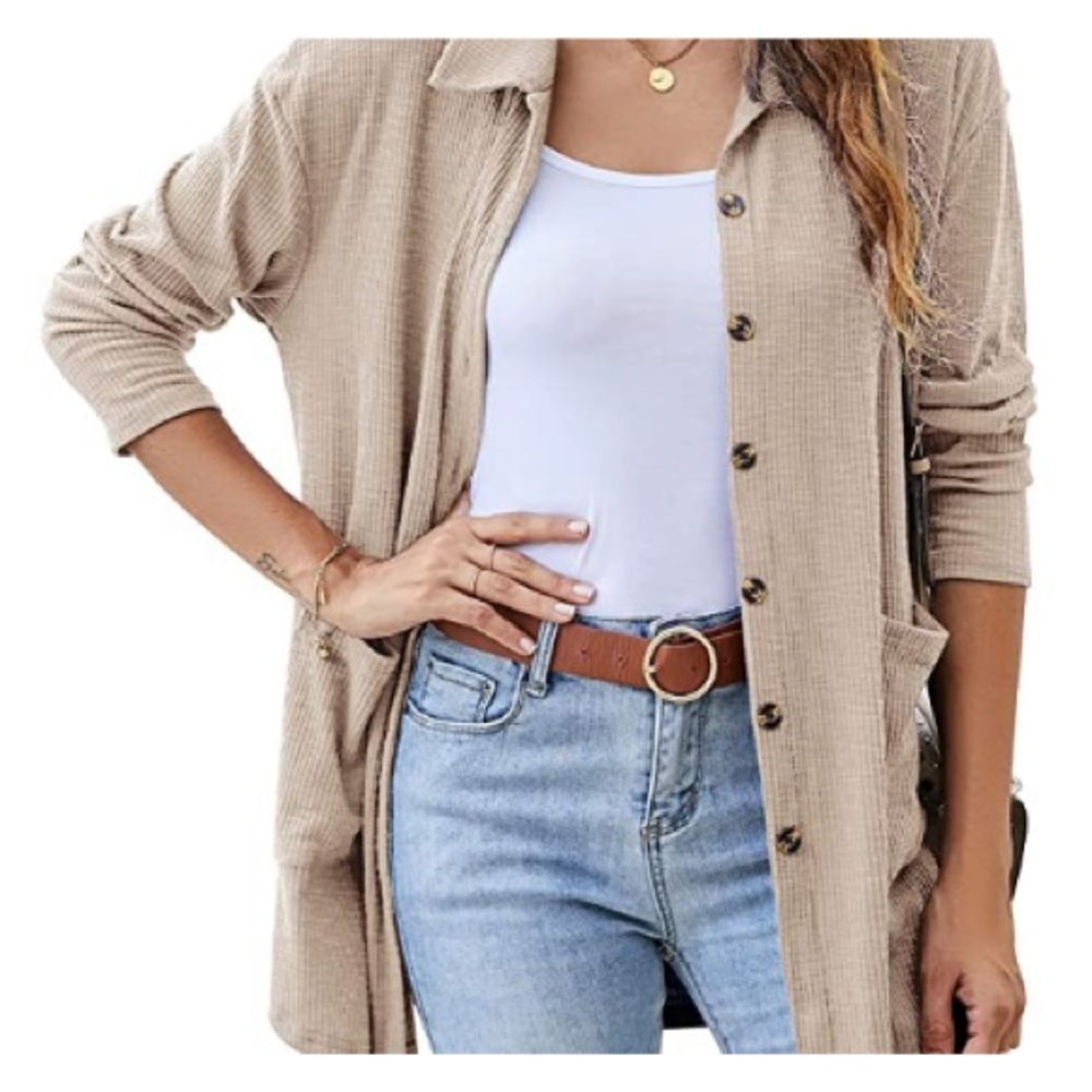 GRAY Long Sleeve Cardigan